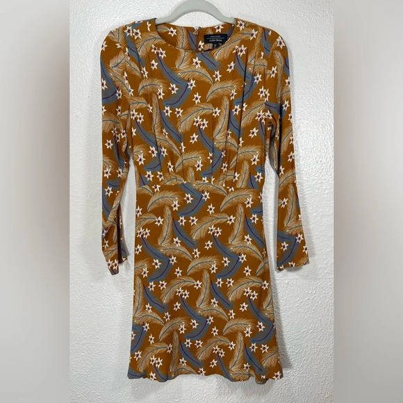 & Other Stories Ruched Floral Mini Dress in Orange Women’s US 2 Summer Spring - Picture 15 of 15